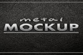 make unique  black, slam, 3d paint metal logo for your band