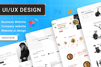 create figma website UI UX design, landing page, home page, figma redesign