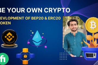 develop professional custom erc20,bep20 token smart contract