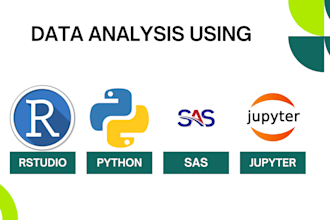 do data analysis, science with jupyter notebooks in python and rstudio
