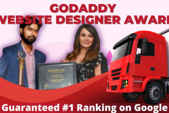 design website of trucking, logistic, dispatch, freight, moving, 3pl transport