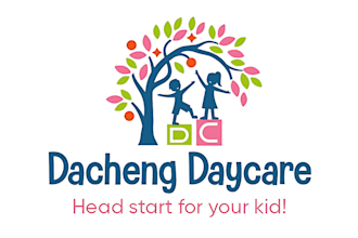 make childcare, education kids, and children logo