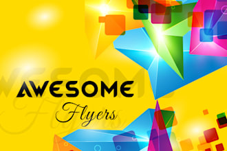 design creative Flyer and brochure fast service