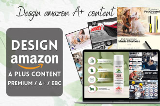 design premium amazon a plus content, or amazon ebc design