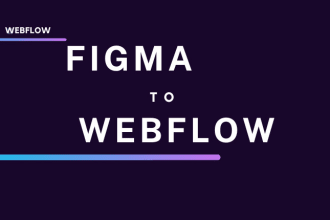 convert your figma, PSD, or canva design into webflow website