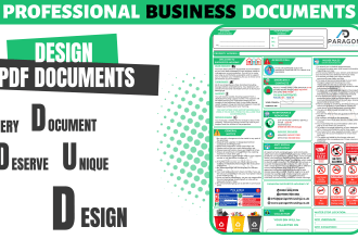 design professional business PDF documents and forms