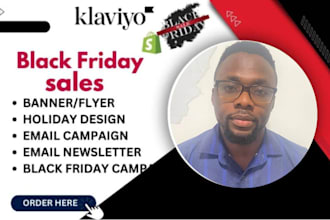 do black friday flyers klaviyoshopify cyber monday klaviyo sales email campaign
