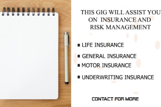 do research on insurance and risk management  in 24hrs