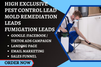 generate exclusive pest control leads mold remediation leads fumigation leads
