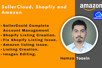 be your virtual assistant for sellercloud and shopify