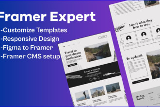 design framer website, framer landing page, framer template, website development