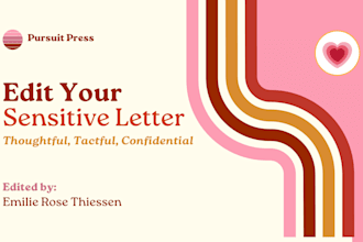 proofread and edit your sensitive letter