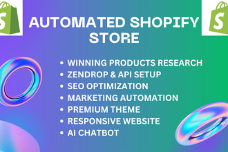 create automated shopify dropshipping store omnisend zendrop ordoro shopee esty