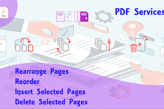 rearrange pages of pdf