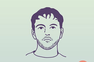 create minimalist style avatar