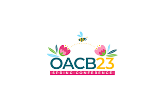 wonderful bee two flowers logo design