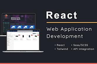 build a react app with tailwind and javascript or typescript
