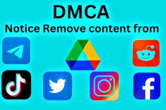 remove infringing content from facebook,reddit, tiktok,instagram,twitter,