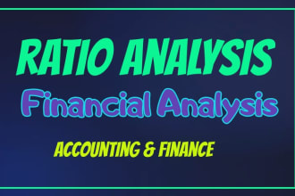 do financial, accounting, ratio, report analysis for dcf valuation