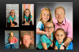 do portrait digital oil painting and photo manipulation