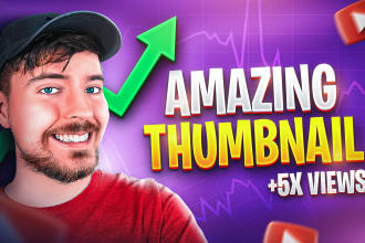 create clickbait thumbnail, gaming thumbnail, youtube thumbnail design fast