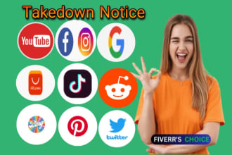 send takedown to delete remove fb,ig,reddit,google,tiktok,etsy,shopify by dmca