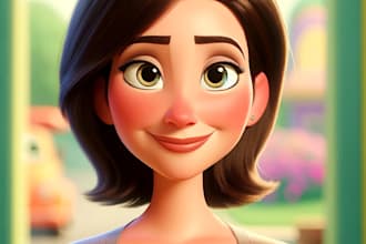 create pixar, disney, and dreamworks illustration any style with midjourney
