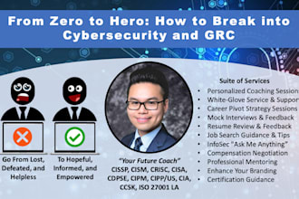coach, mentor, and empower you in your cybersecurity career and journey
