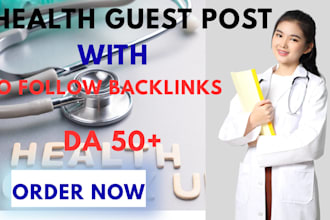 do health fitness, healthcare guest post high da dofollow backlinks