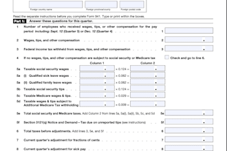 prepare 941, payroll quarterly forms