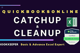 cleanup and catchup, invoices, bills, bookkeeping, quickbooks