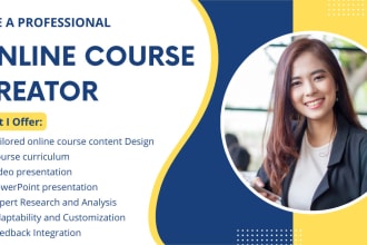 develop online course content, create online course, lesson plan