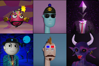 create a custom 3d nft collection in blender