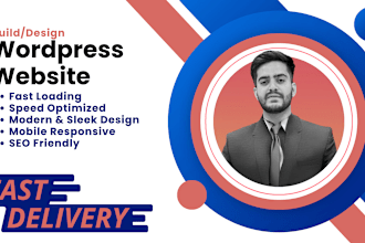 build modern and responsive wordpress website design
