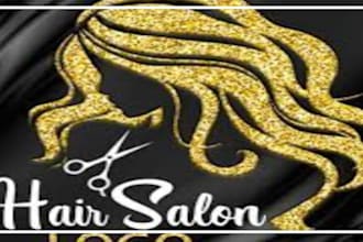 make fashion, salon, eyelashes, hair nail, and boutique logo