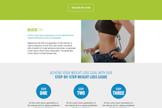 create responsive landing page with html