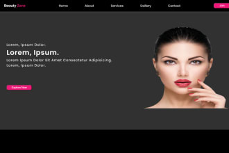 design makeup artist website