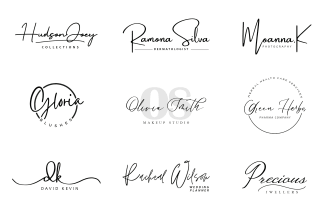 design scripted, cursive, calligraphy, handwritten signature logo