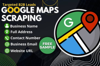 expert google maps scraper for b2b lead generation, data extractor