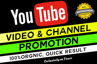 do organic youtube video promotion by social media