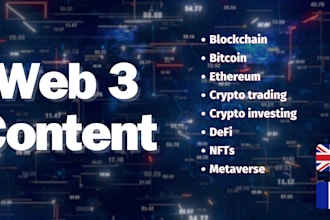 create high quality web3 articles and blog posts