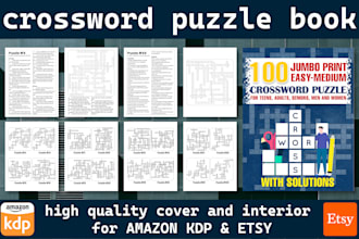 do KDP niche based crossword puzzle, word search book