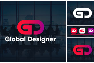 do logo creation minimal monogram initial letter business brand identity design