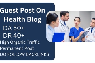 publish a guest post in a health blog da 60 plus