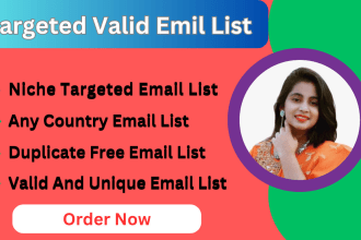 provide niche targeted email list on targeted locations