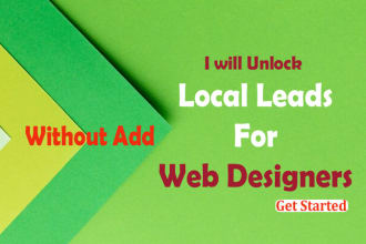 unlock local leads for web designers without add