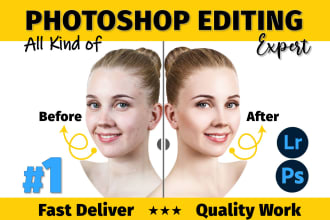 do all type of photoshop, image,  photo editing, retouching or manipulation