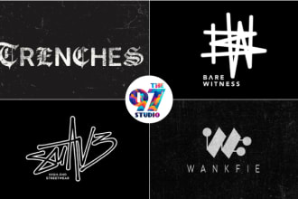 do urban y2k streetwear fashion clothing brand logo design