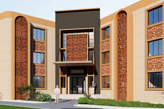 create 3d sketch up model with realistic rendering