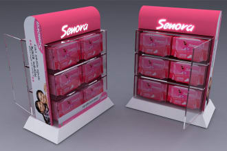 design custom product display box for retail and store